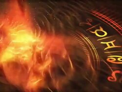 Zodiac Wheel (warm version) Stock Footage