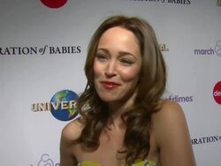 INTERVIEW: Autumn Reeser on the best thing about being a mom Stock Footage