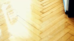 Cleaning the floor with a mop. Stock Footage