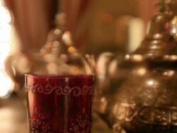 Moroccan or arabic  tea Stock Footage