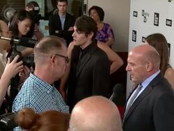 RJ Mitte and Dean Norris at The Film Society Of Lincoln Center And AMC Celebration Of "Breaking Bad" Final Episodes Stock Footage