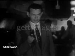 1952: ROUTE CONTROL CENTER: Correspondent David Brinkley reporting from radar room at Washington National Airport, let's hear from 'We the People' aircraft, asking George Skinner to tell what he sees, MS David w/ audio George: We're at 5000 feet now.. Instructional Video