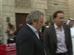 2008 Dubai International Dubai Film Festival Charles Roven Award Stock Footage