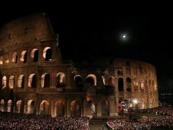 ATMOSPHERE: A General view of the Colosseum during Stock Footage
