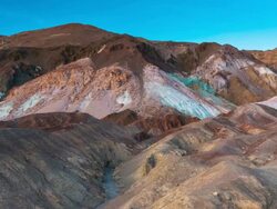 WS T/L PAN View of Death Valley National Park / Death Valley, California, United States Stock Footage