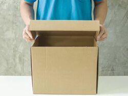 Cardboard box. Stock Footage