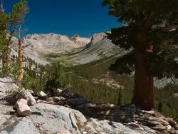 Mountain Valley Sierra Nevada Stock Footage