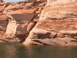 Navaho Sandstone Wall Stock Footage