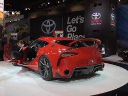 2014 Toyota FT-1 concept car montage Stock Footage