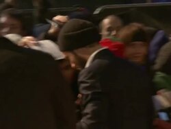 Jude Law at the Sherlock Holmes: A Game Of Shadows: European Premiere at Empire Leicester Square on December 08, 2011 in London, England (Footage by WireImage Video/Getty Images) Stock Footage