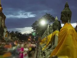 Buddha day Stock Footage