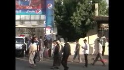 4:3 Scene of attack on diplomatic vehicle in which German embassy guard killed News Clip