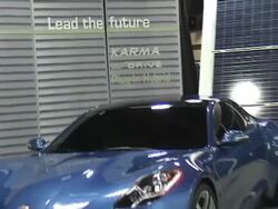 2008 Fisker Karma concept car montage Stock Footage
