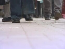 Pedestrians. Stock Footage