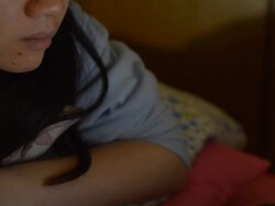 young adult is bored to work job Stock Footage