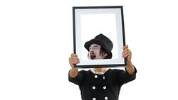 Comedian in different poses. Stock Footage