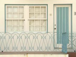 MS Typical house with porch / Aveiro, Portugal Stock Footage