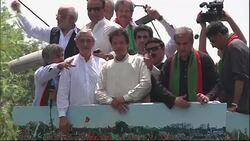 Thousands gather for Pakistan opposition rally led by Imran Khan News Clip