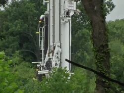 Cuadrilla fracking drill testing in Balcombe News Clip