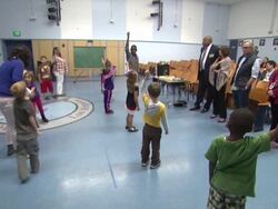 Atmosphere at Tommy Hilfiger Visits Tommy Hilfiger/PS Arts Education Program Stock Footage