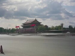 Time Lapse of Beijing Tiananmen Square Traffic Stock Footage