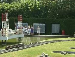 Pan Right Shot Mini Europe Brussels Belgium Stock Footage