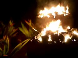 Fire Pits in Hawaii Stock Footage