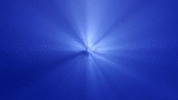 Light rays with blue glitter particles background Stock Footage