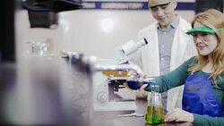 Teacher working with high school student Stock Footage