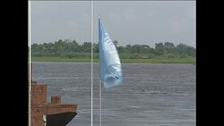 UN Troops Patrol River & Visit Village News Clip