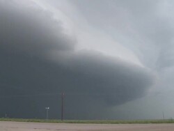 Shelf Cloud From An Approaching Thunderstorm Stock Footage