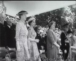 REVIEW BY THE QUEEN - FOR VALOUR News Clip