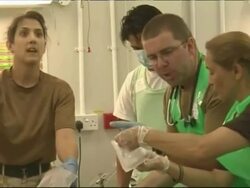 UK Role 2 Medical Treatment Facility Camp Bastion Stock Footage