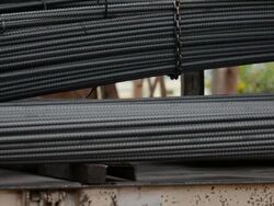 loading Steel rebar Stock Footage