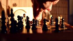 Chessmate - Bishop takes Queen Stock Footage