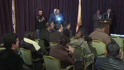 CLEAN : Senior Iranian parliamentary figure gives presser in Damascus News Clip