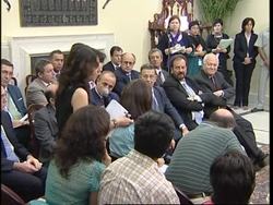 Zapatero visits, joint presser with Singh News Clip