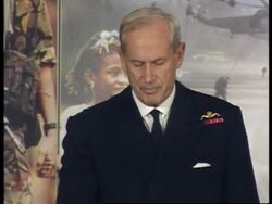 British Ministry of Defence briefing News Clip