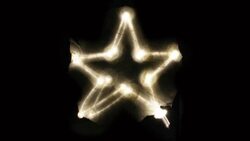 Glowing Torchlight Star Animation, Bright Loop Stock Footage