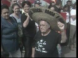 Bush wuth da Silva, peaceful protest marks his visit News Clip