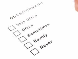 Questionnaire Form Ticking Rarely Stock Footage