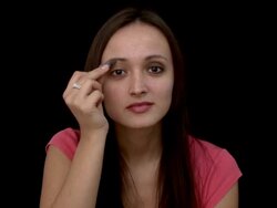 Model Makeup Step One Stock Footage
