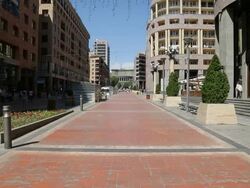 Yerevan, the northern avenue, center of the city Stock Footage