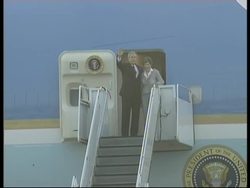 AP pictures of the arrival of US President Bush in Singapore News Clip