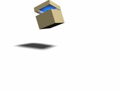 Earth is rolling out of the box Stock Footage