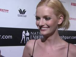 Lydia Hearst Hosts National Underwear Day Stock Footage