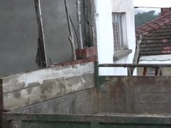 Forking hay Stock Footage