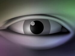 (Loop) Close-up of an Eye Stock Footage