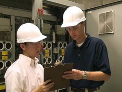 Factory Engineers Stock Footage
