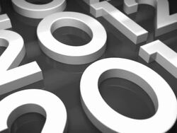 The Year 2012 Background Loop - Black & White (Full HD) Stock Footage